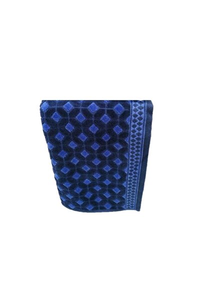 Özdilek ديكورا منشفة مفردة باللون الأزرق الداكن 50x90 سم