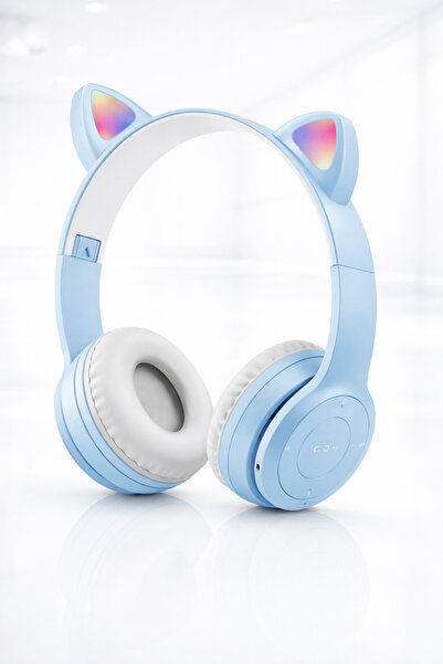 Fun Lightweight Bluetooth Headset for Kids with Colorful Lights Soft Structure....
