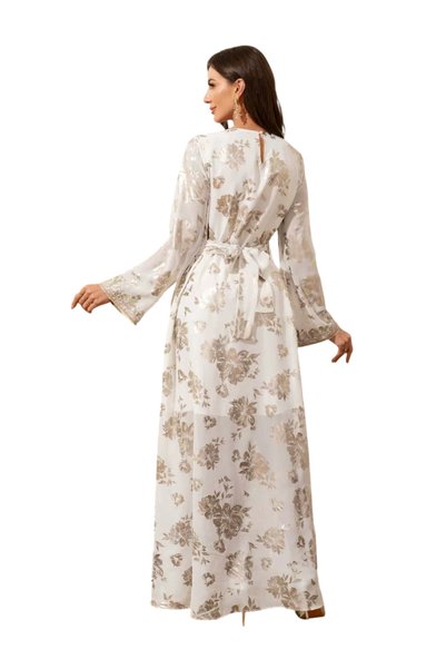 Bidani Noor Gold-Filigree Heritage Kaftan