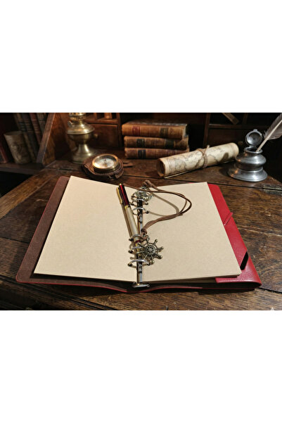 Meya design Pusula Printed Leather Covered Memory Book – Special Design with ...