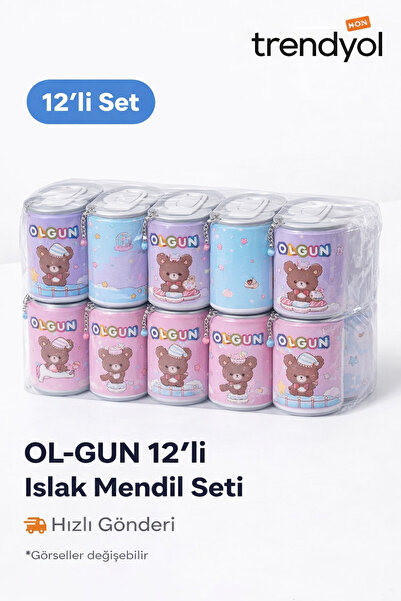 12’li Islak Mendil Hediyelik Set – Okul Karne Günü – Doğum Günü – Parti Dağıtmalık