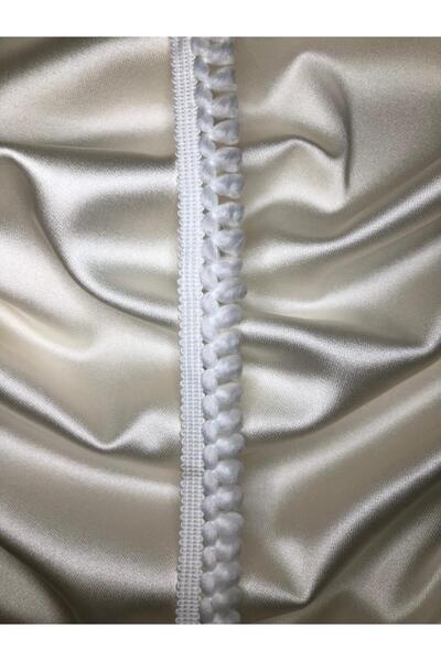 EZEL-İN TEKSTİL AKSESUARLARI DEKORATİF TIRNAK PONPON ŞERİT, 1 Metre, KOD-P79