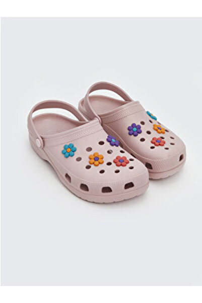 LC Waikiki Modanova Sezon Pink Flower Printed Women's Beach Sandals I