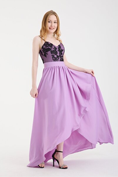 Modazeyosh Women's Strappy Lace Piece Graduation Dress