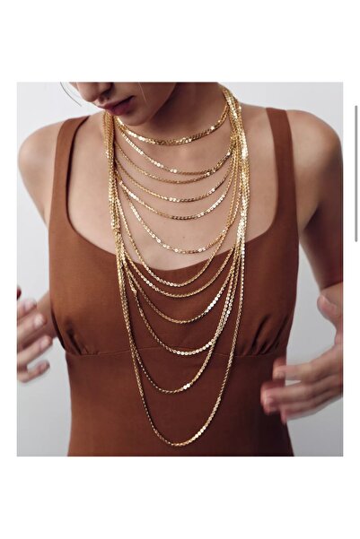 Öznur çetin Multiple Chain Necklace