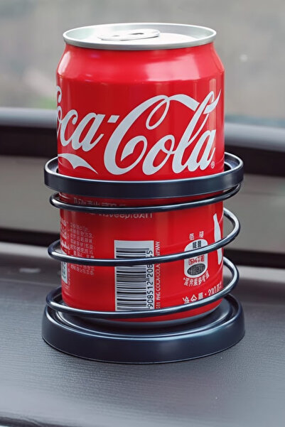 Nicevia حامل أكواب معدني للسيارة، حامل أكواب معدني أزرق اللون، عالمي الاستخدام