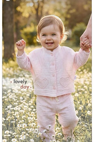 andywawa Limi̇ Baby Girl & Child Yu Soft-Textured Style Jacket Pants Pa Cotto...