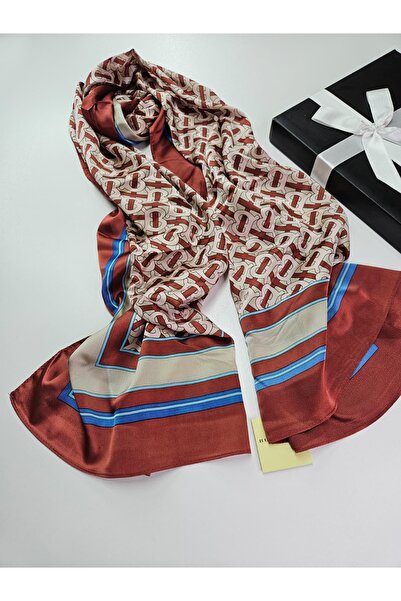 Shiva Scarfs Vual Silk Shawl Letter Pattern Accessory Foulard Silk Scarfs Sha...