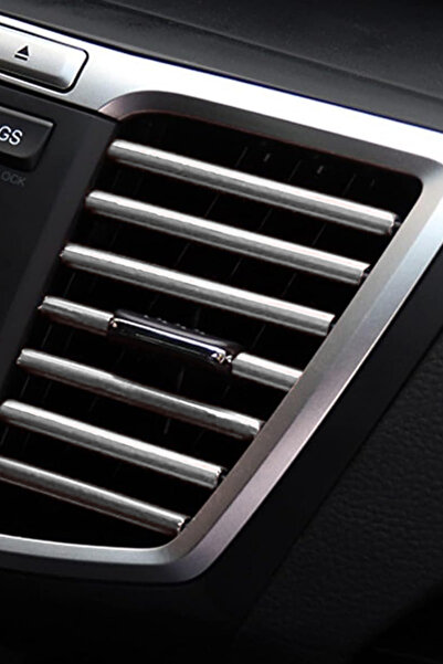 Nicevia شريط حبل لتزيين السيارة بطول قماش مجدّل متر، مطلي بالنيكل الفضي على ش...