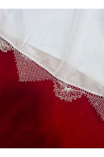 Petek Collection Needlework White Prayer Rug, Writing, Yemeni