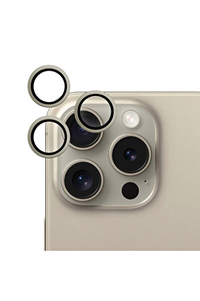 CASETREND iPhone (15 Pro) Compatible Camera Protection Colorful Lens Protecto...