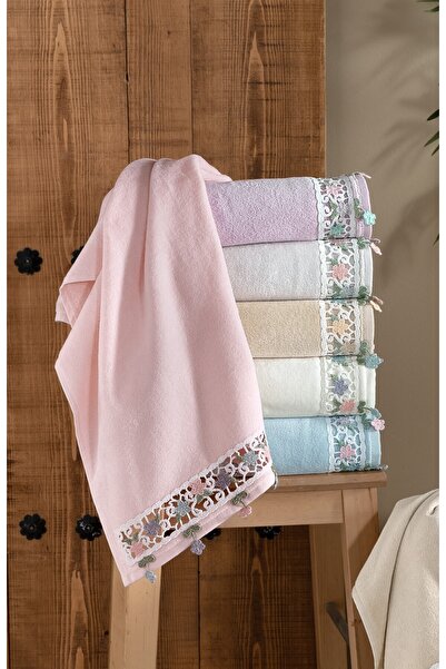 Arliva Home catifea Prosoape de bucătărie brodate, set de 6, 30x50