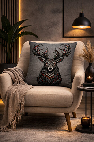 ALAMODECOR Modern Animal Figure Reversible Set of Digital Print Cushion Cover...