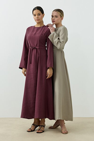 QANU Seranova Elbise Mürdüm