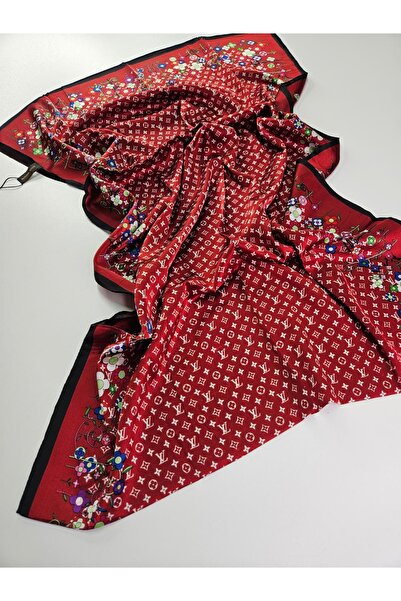 Shiva Scarfs Colorful Flower Pattern Voile Silk Shawl Accessory Foulard Silk ...