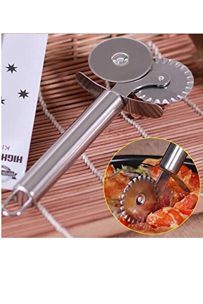 RED KİTCHEN Hamur, Pizza, Börek Kesme Bıçağı Çift Başlıklı Hamur Ruleti Hamur Şekillendirme