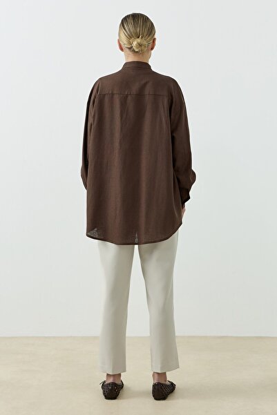 QANU Valenza Gömlek Kahverengi