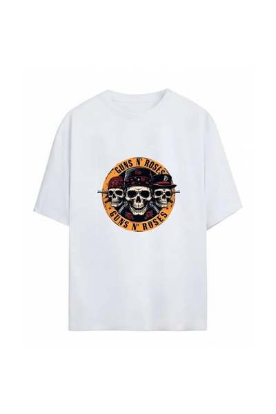 SVART WEAR Guns N' Roses Printed Unisex Oversized 100% Cotton Pack T-Shirts