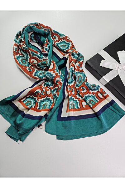 Shiva Scarfs Big Letter Voile Silk Shawl Letter Pattern Accessory Foulard Sil...