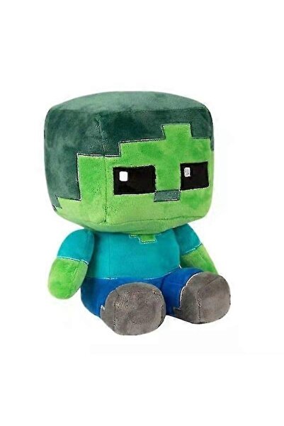 OEM Pluș de colecție, Zombie Steve, 26 cm, verde