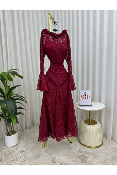 ALSAMAH Midi lace dress