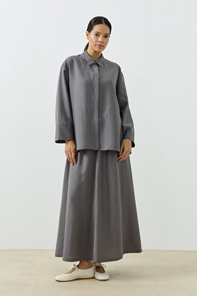 QANU Kün Etekli Takım Gri