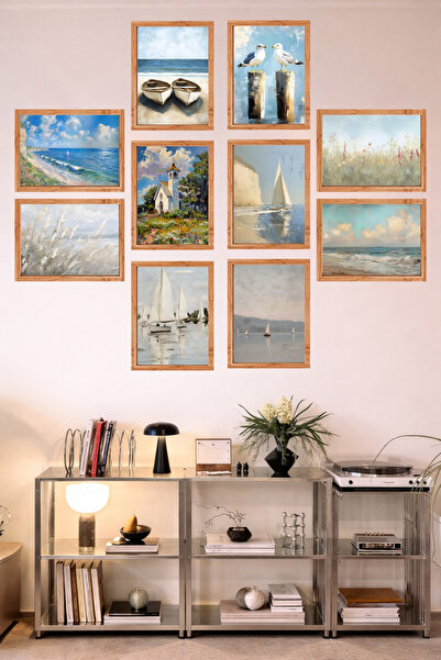 UNT 10-Frame Look Kitchen |   Modern |   Retro Wall Poster Painting Set – 15X...