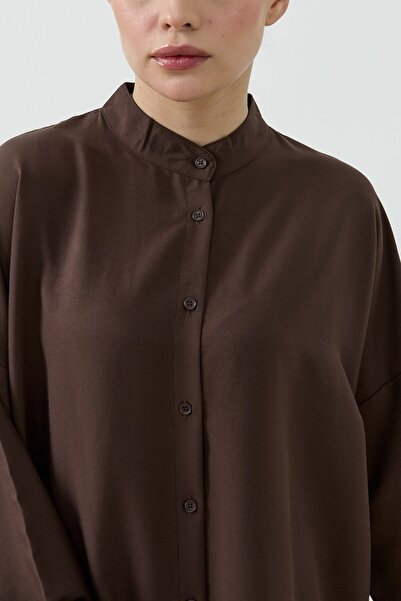 QANU Evora Gömlek Kahverengi