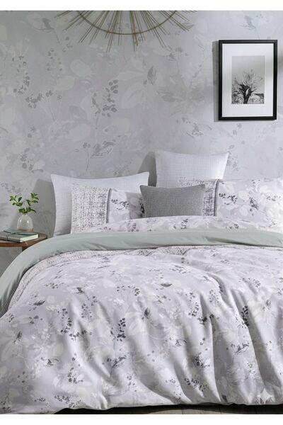 NİĞTEX Battal Size Bed Sheet with Elastic Duvet Cover Set