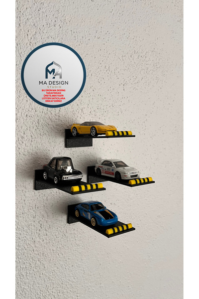 Ma Desing Mini Garaj Duvar Rafı – 1:64 Model Araba Sergi Standı