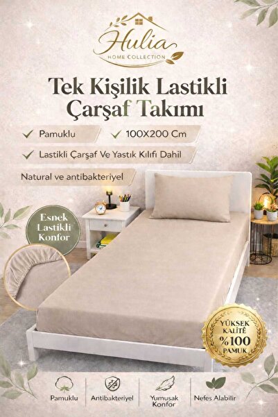 Altıntaş soft Čaršav sa lastišem set Jednokrevetno ugrađena Pamuk dela Mekane...