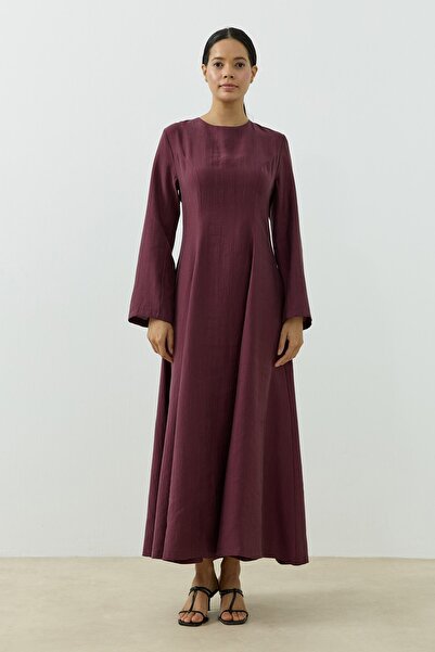 QANU Seranova Elbise Mürdüm