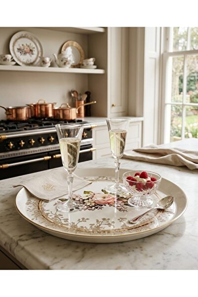 AKGHOME 1 Adet 35-45 cm Uzunluk Aralığında Plastik Sunum & Servis Tepsisi