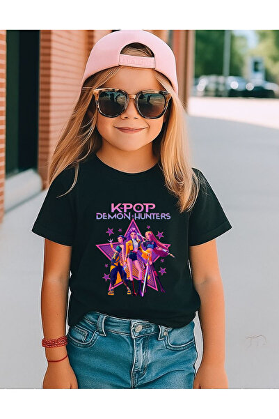lovver Kpop Demon Hunters Huntrix Rumi Zoey Mira Designed 100% Cotton Breatha...