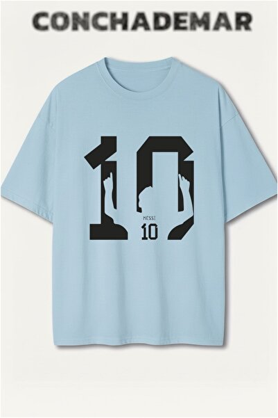 Vordevia Messi Printed Premium Oversized Cotton Lu T-Shirt