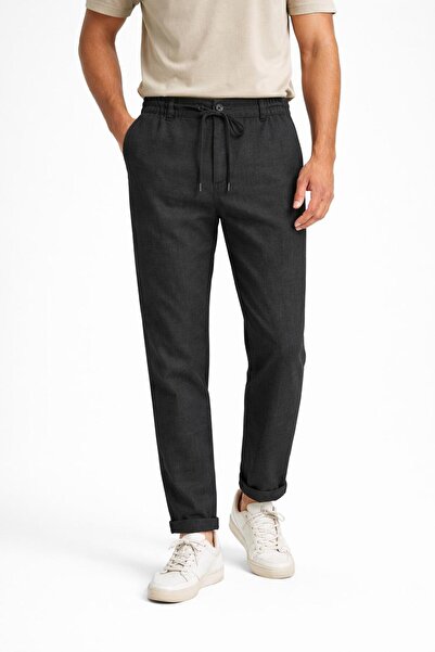 GOLD ILGAZ ERKEK KETEN KUMAŞ LİKRALI RAHAT KALIP JOGGER PANTOLON