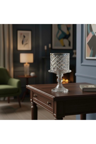 İV BLUE PURPLE Timeless Small Glass Candle Holder