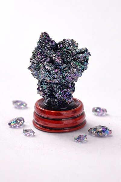 Agatella Tasarım Fuksit Doğal Taş Kristal – Dekoratif Enerji ve Şifa Taşı