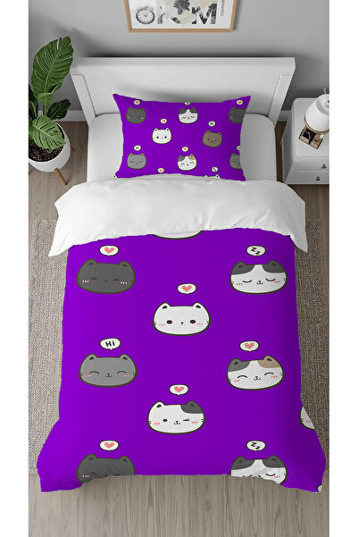 GREENDECOR Sweet Cat Panda Teddy Bear Patterned Special Design with Digital P...