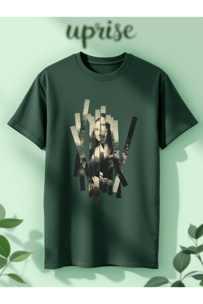 Vordevia Mona Lisa Printed Cotton Lu Oversized T-Shirt