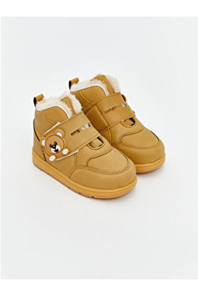 LC Waikiki Brown Baby Boy Boots with Fur Inside