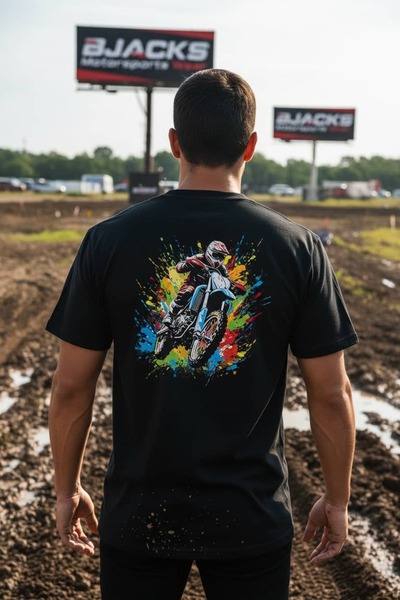 BJACKS Motorsports Wear Tricou unisex premium Ediția Extreme Mud supradimensi...