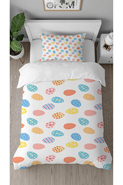 GREENDECOR Colorful Easter Patterned Specially Designed with Digital Print Pi...