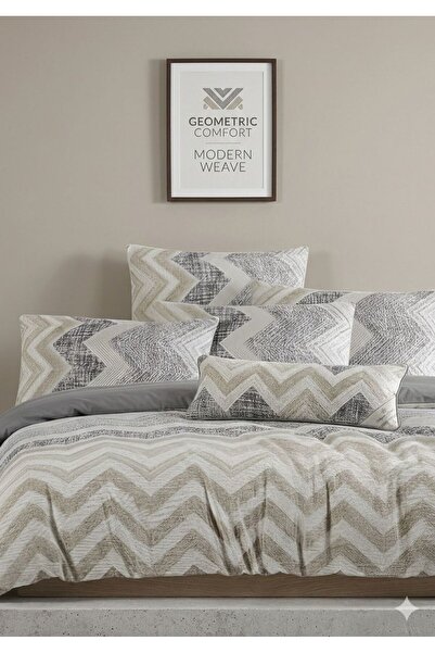 NURLATEX Battal Size Bed Sheet with Elastic Duvet Cover Set