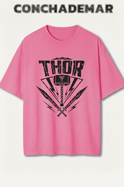 Vordevia Thor Printed Premium Oversized Cotton Lu T-Shirt