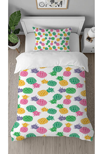 GREENDECOR Pineapple Sweet Fruit Patterned Digital Print Pieces Specially Des...