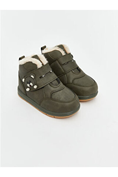 LC Waikiki Khaki furry-lined baby boy boots