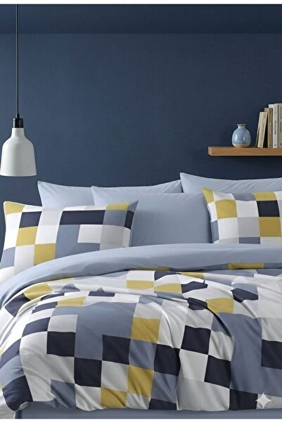 NURLATEX Battal Size Bed Sheet with Elastic Duvet Cover Set