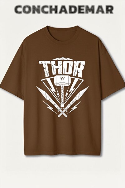 Vordevia Thor Printed Premium Oversized Cotton Lu T-Shirt