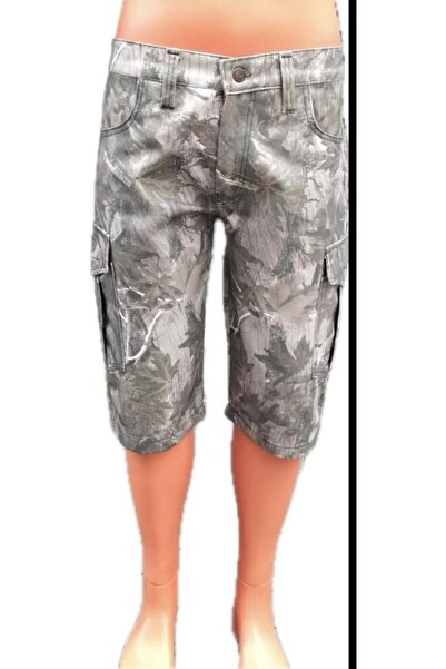BeyzDenim Safari Capri Shorts Above the Knee Plus Size Battal